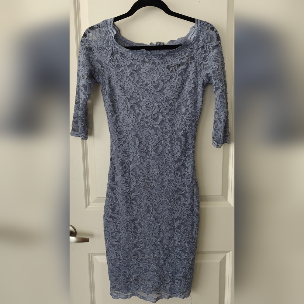 Le Chateau Lace Sleeved Dress